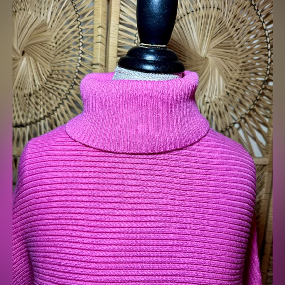 ZARA Bubblegum Pink Matching Crop Turtleneck Skirt Knit Set - Picture 5 of 10
